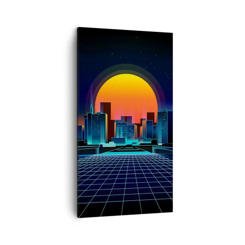 Bild auf Leinwand - Leinwandbild - Willst du immer noch zu Real gehen? - 45x80 cm