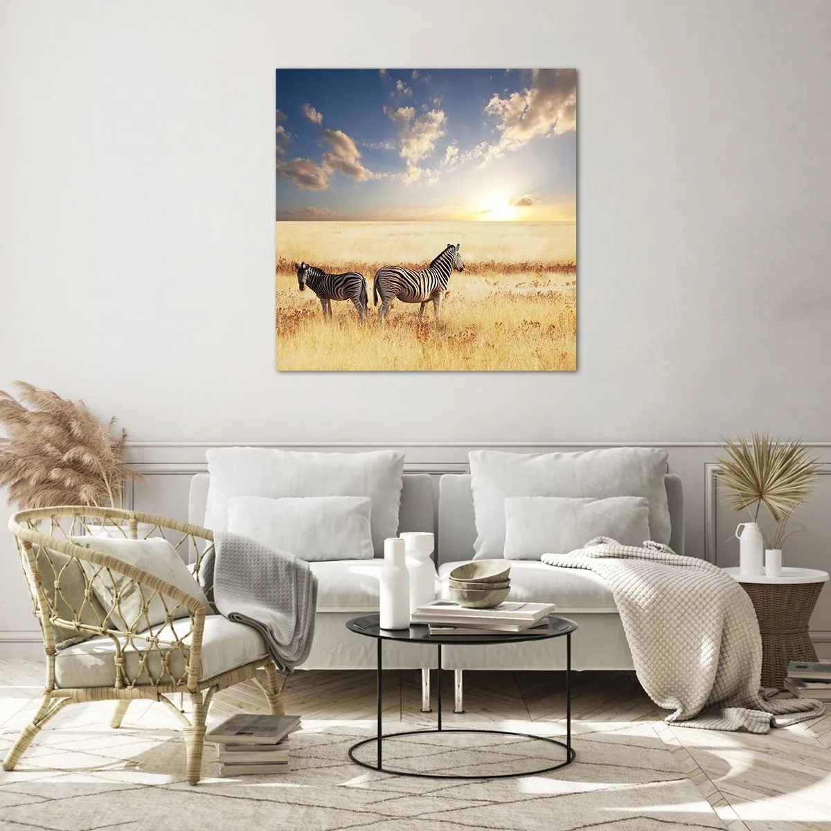 Glasbild - Bild auf glas - Geh weg, sei nicht in Frieden - 50x50 cm