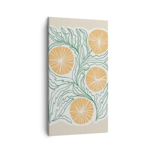 Bild auf Leinwand - Leinwandbild - Ethnisch mit einem Hauch von Abstraktion - 45x80 cm