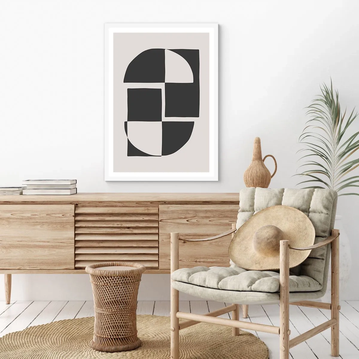 Poster in einem weißen Rahmen - Antithese - Synthese - 30x40 cm