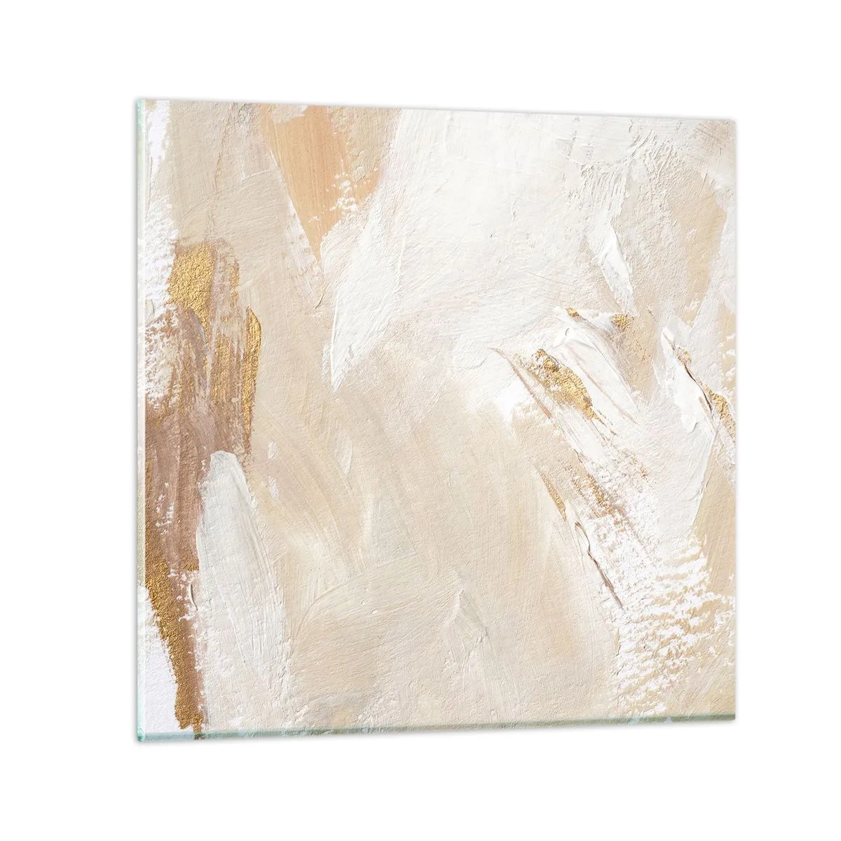 Glasbild - Bild auf glas - Pastellkomposition - 50x50 cm