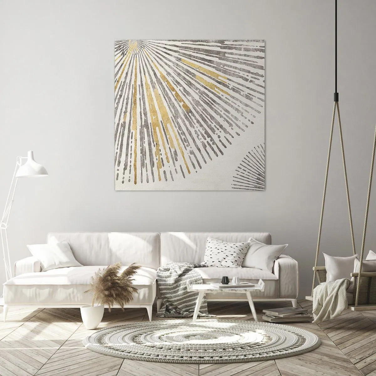 Bild auf Leinwand - Leinwandbild - Schönheit des Strahls - 70x70 cm