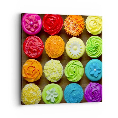 Bild auf Leinwand - Leinwandbild - Alles andere - alles lecker - 40x40 cm