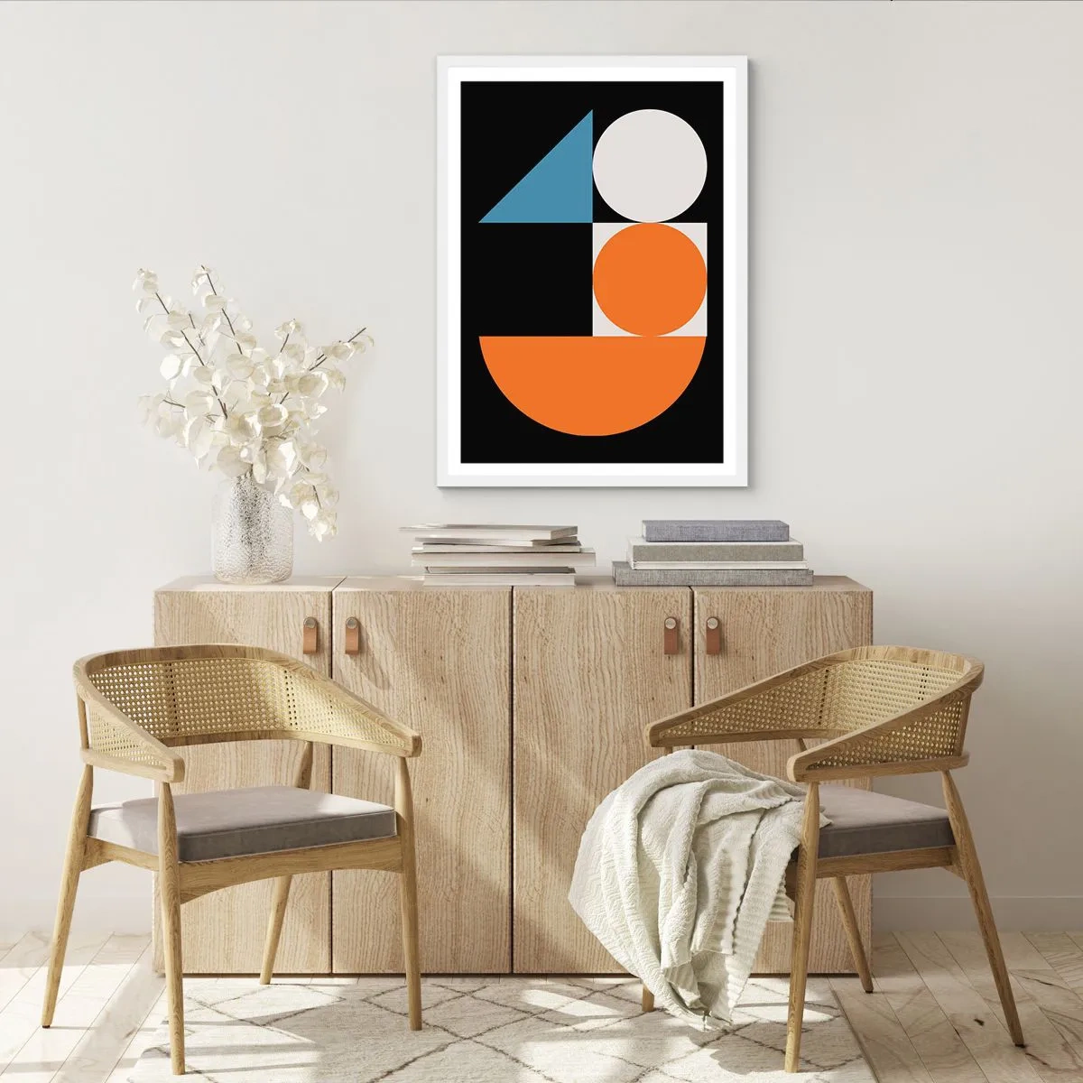 Poster in einem weißen Rahmen - Bebilderte Anordnung - 40x50 cm