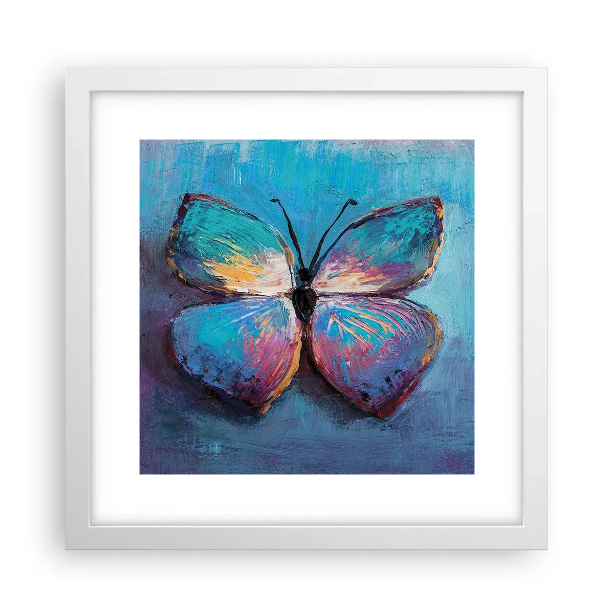 Poster in einem weißen Rahmen - In all seiner Pracht - 30x30 cm