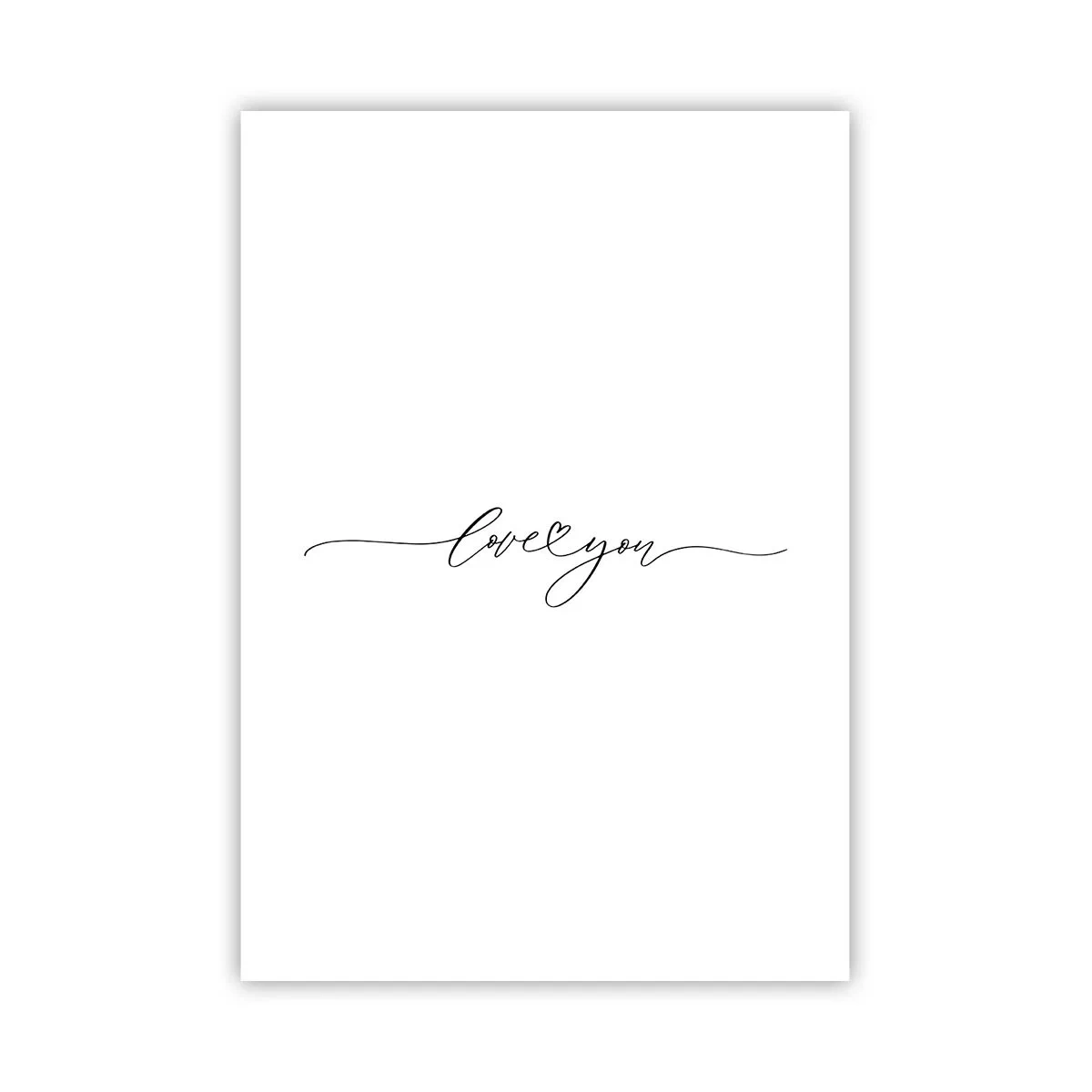 Poster - Schwarz auf weiß - 70x100 cm