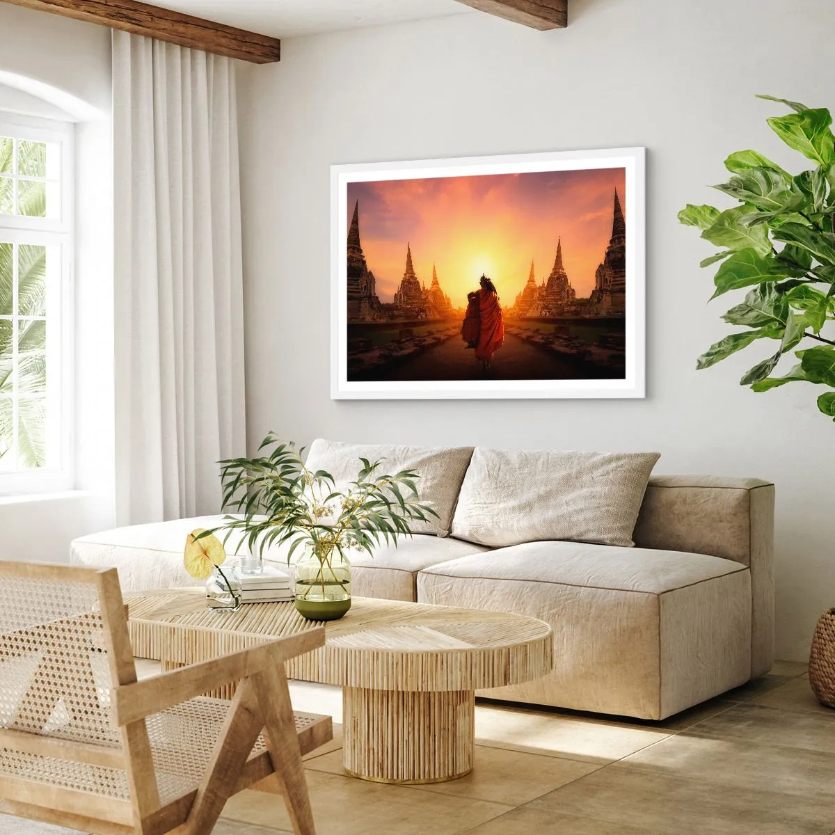 Poster in einem weißen Rahmen - In Frieden für die Ewigkeit - 91x61 cm