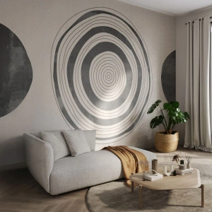 Selbstklebende Fototapete Deluxe Sticker - Wichtig ist, was dazwischen liegt - Räder, Minimalistisch, Zeitgenössisch - 400x280 cm