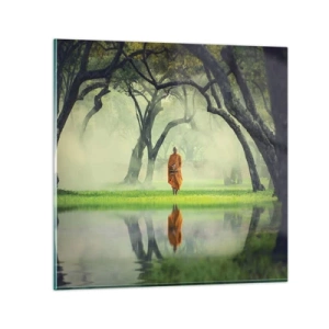 Glasbild - Bild auf glas - Auf dem Weg zur Erleuchtung - 30x30 cm