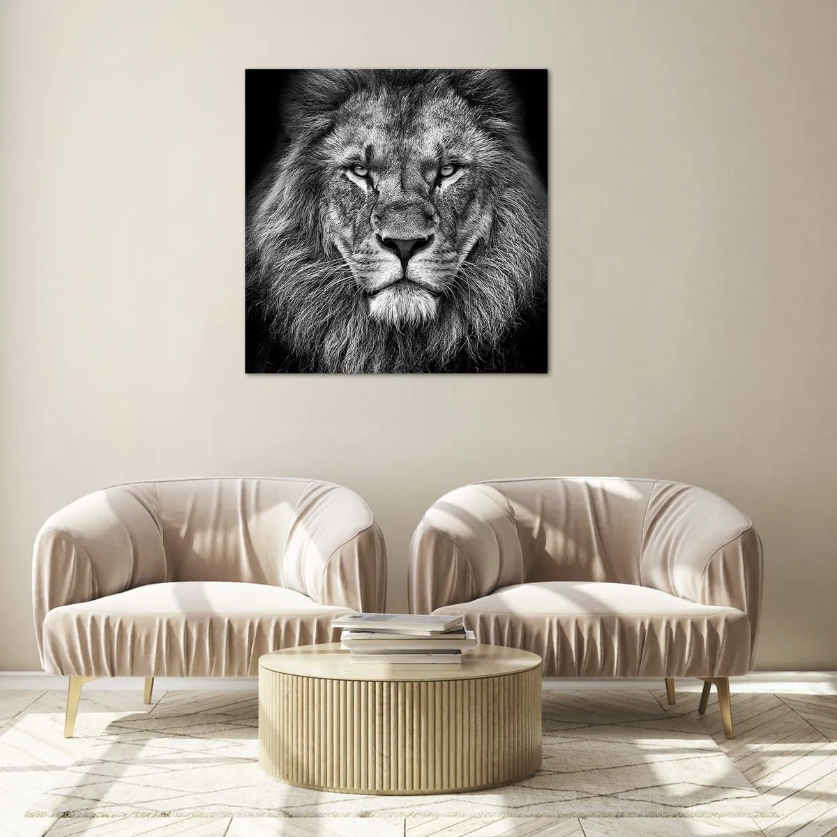 Glasbild - Bild auf glas - Im Krönungsgewand - 60x60 cm