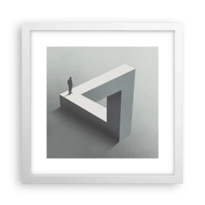 Poster in einem weißen Rahmen - Es ist also doch möglich - 30x30 cm