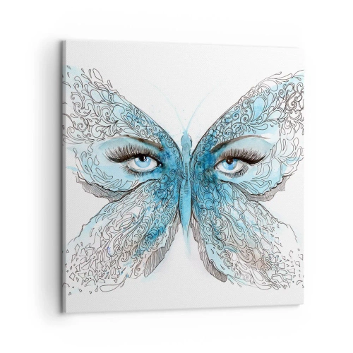 Bild auf Leinwand - Leinwandbild - Eros Blaumeise - 50x50 cm