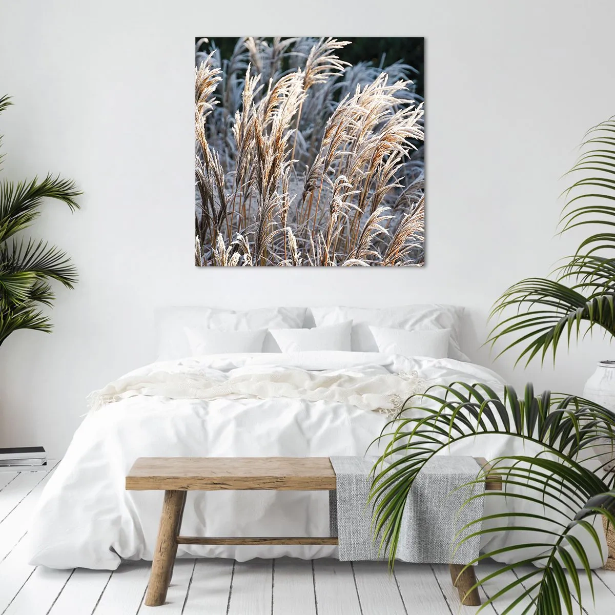 Bild auf Leinwand - Leinwandbild - Gekleidet mit Frost - 30x30 cm