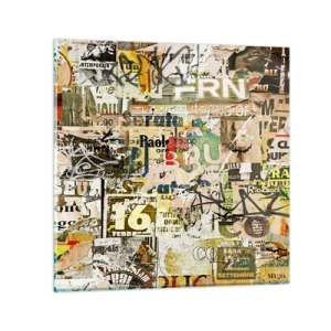 Glasbild - Bild auf glas - Ach, es passiert... - 30x30 cm