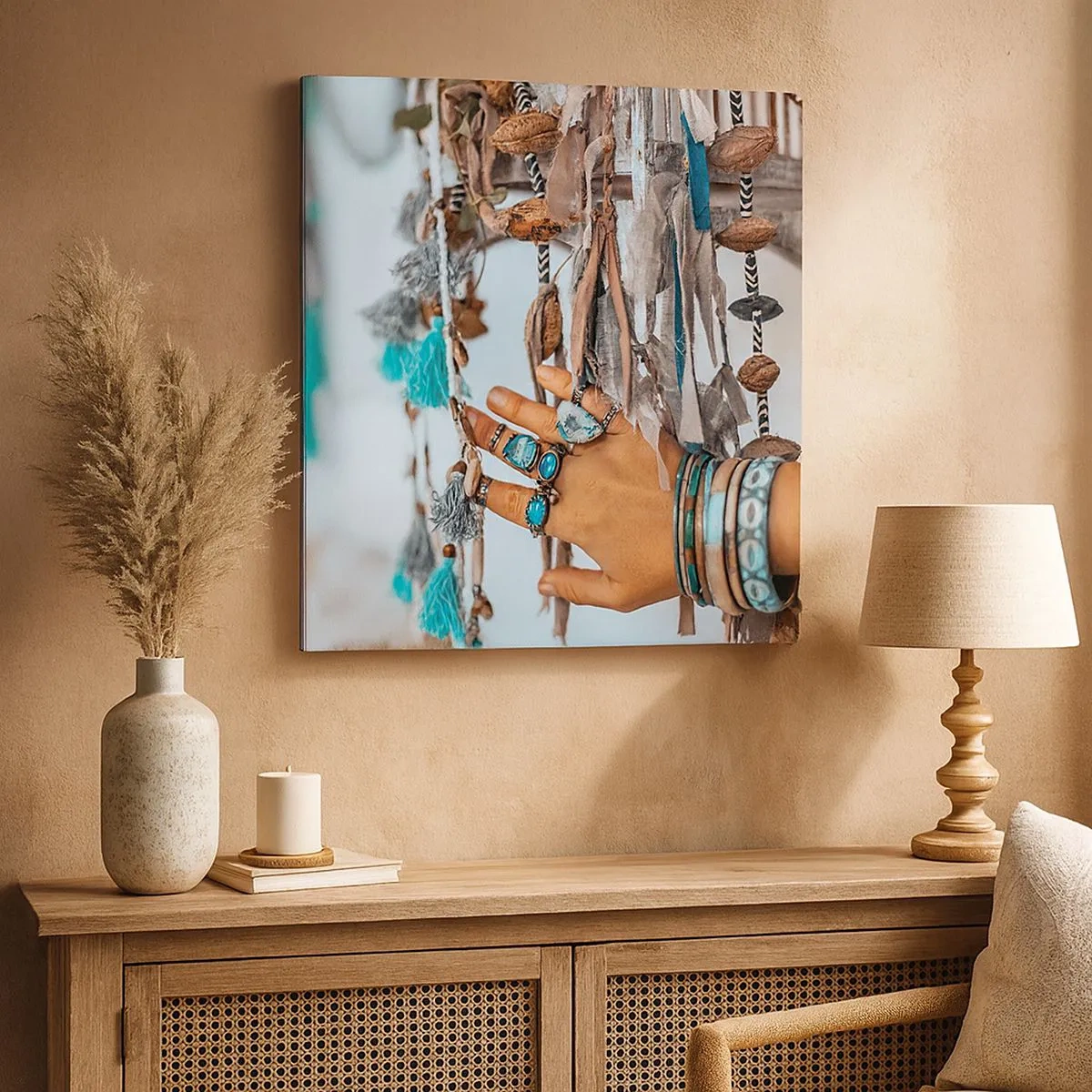 Bild auf Leinwand - Leinwandbild - Lokale Schätze - 30x30 cm