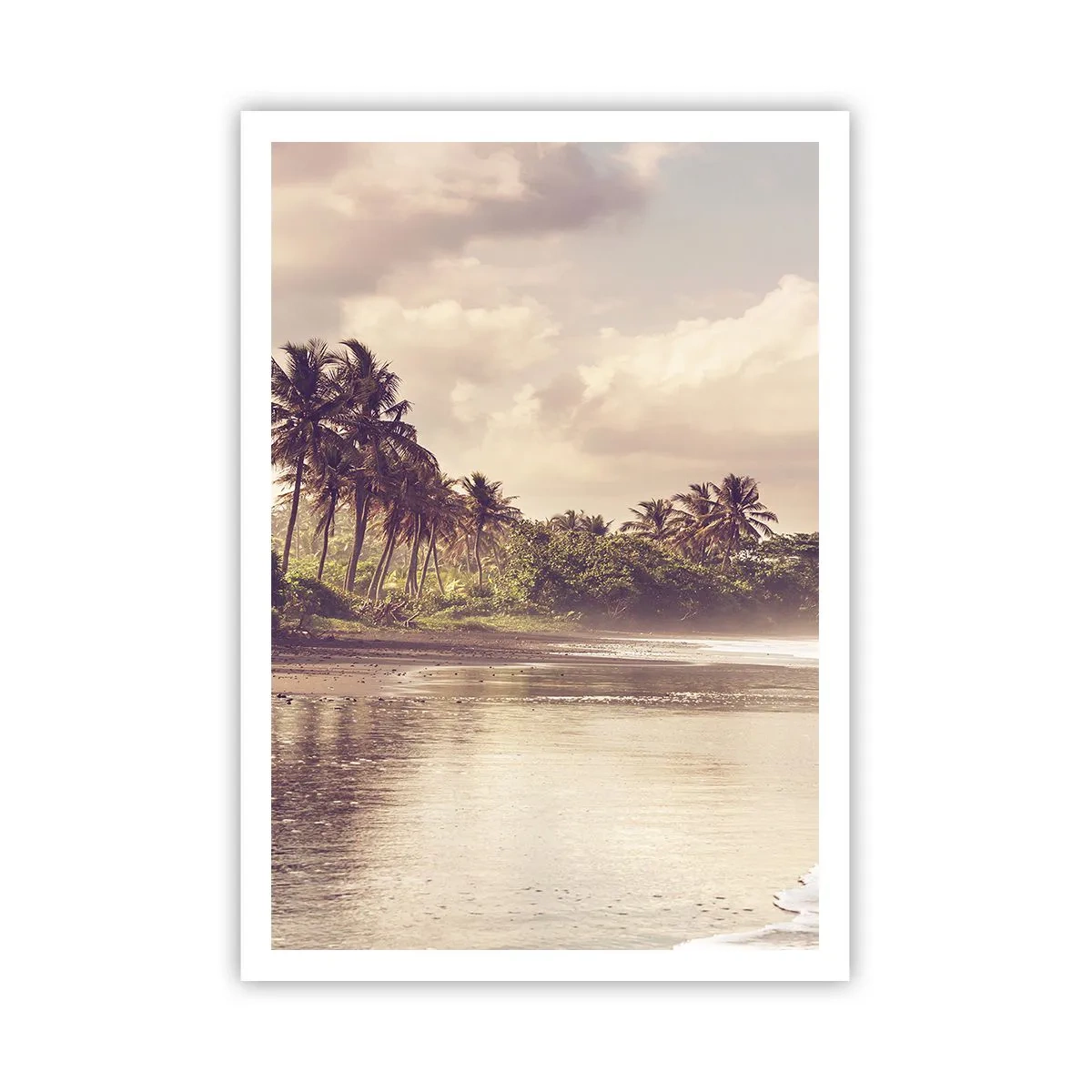 Poster - Die Liebkosung der Wellen - 70x100 cm