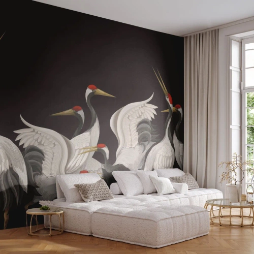 Selbstklebende Fototapete Deluxe Sticker - Vogelsachen - Kräne, Vögel, Stück - 100x70 cm