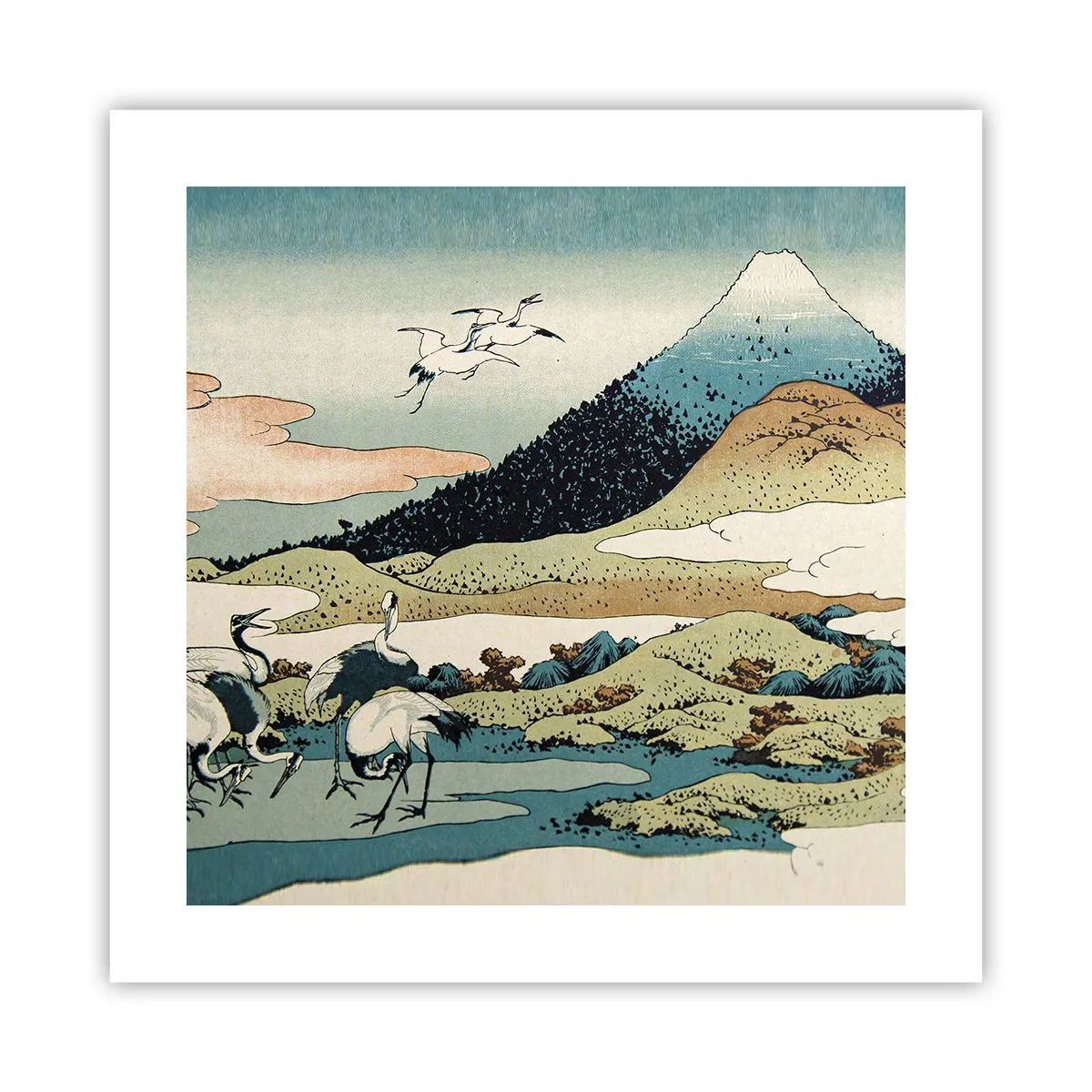 Poster - Im japanischen Geist - 40x40 cm