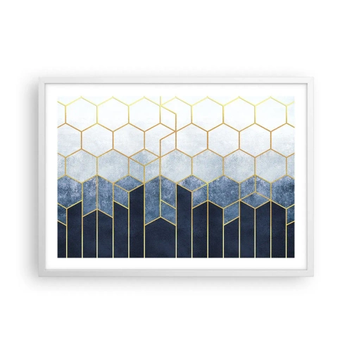 Poster in einem weißen Rahmen - Komposition im synkopischen Rhythmus - 70x50 cm