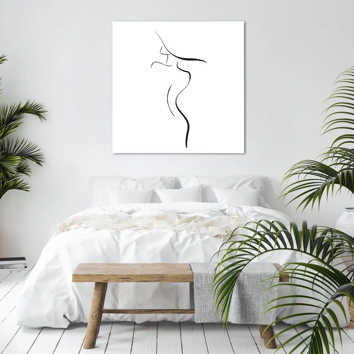 Bild auf Leinwand - Leinwandbild - Flüchtig wie eine Welle - 50x50 cm