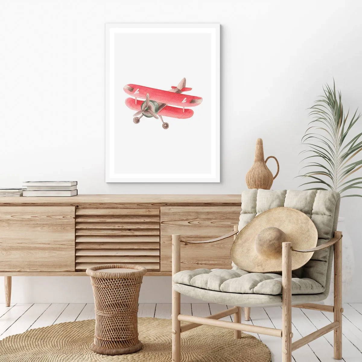 Poster in einem weißen Rahmen - Bereit für Höhenflüge - 50x70 cm