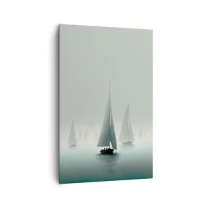 Bild auf Leinwand - Leinwandbild - Aus Nebel - 80x120 cm