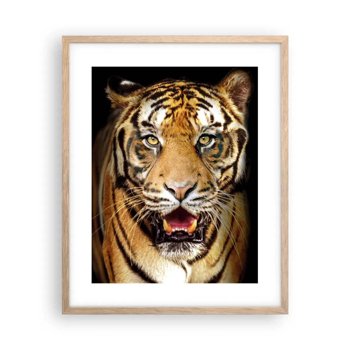 Poster in einem Rahmen aus heller Eiche - Wild im Herzen - 40x50 cm