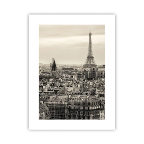 Poster - Über den Dächern von Paris - 30x40 cm
