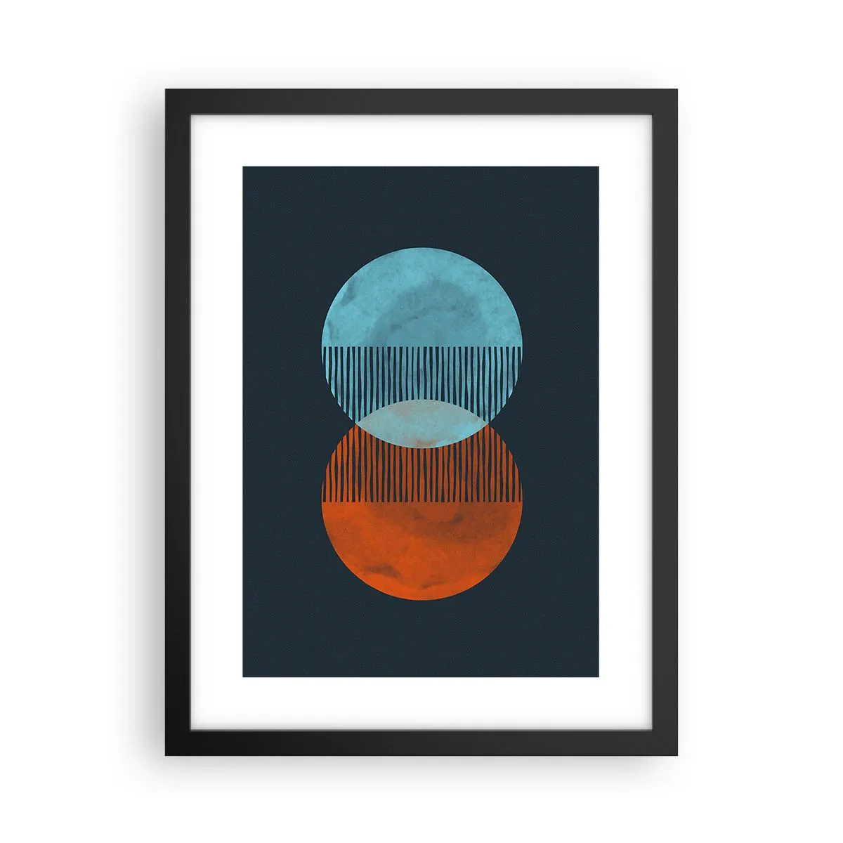 Poster in einem schwarzem Rahmen - Astronomische Fantasie - 30x40 cm