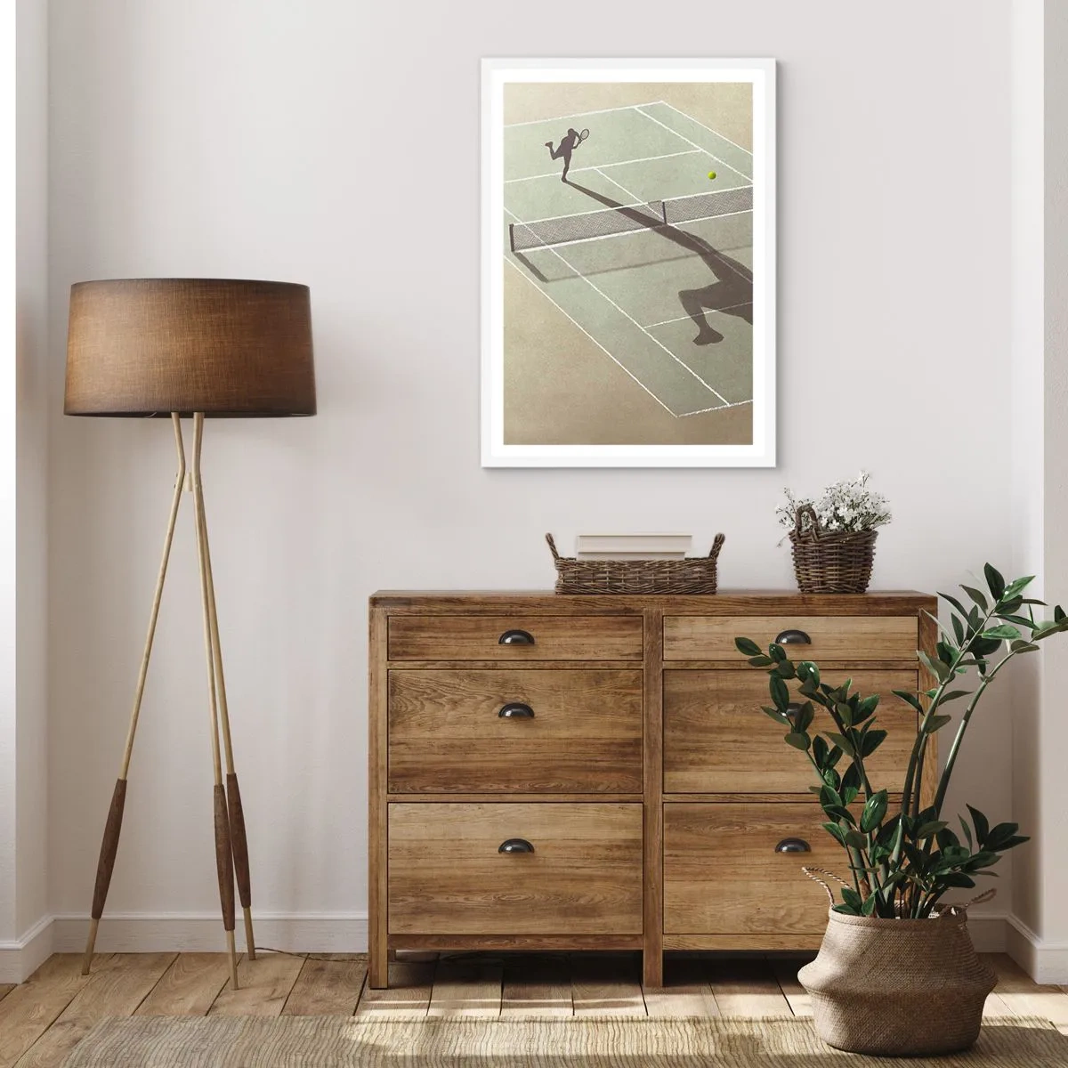 Poster in einem weißen Rahmen - Überwinde dich selbst - 50x70 cm