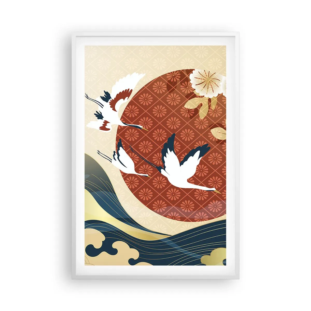 Poster in einem weißen Rahmen - Japanisches Märchen - 61x91 cm