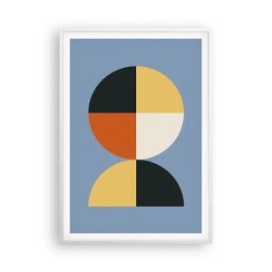 Poster in einem weißen Rahmen - Beobachte und zähle - 70x100 cm