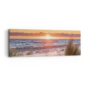 Bild auf Leinwand - Leinwandbild - Horizontale Landschaft - 90x30 cm