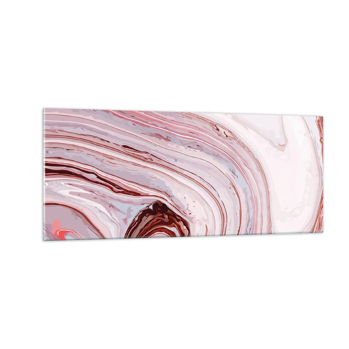 Glasbild - Bild auf glas - Geradeaus, dann rechts runter - 100x40 cm
