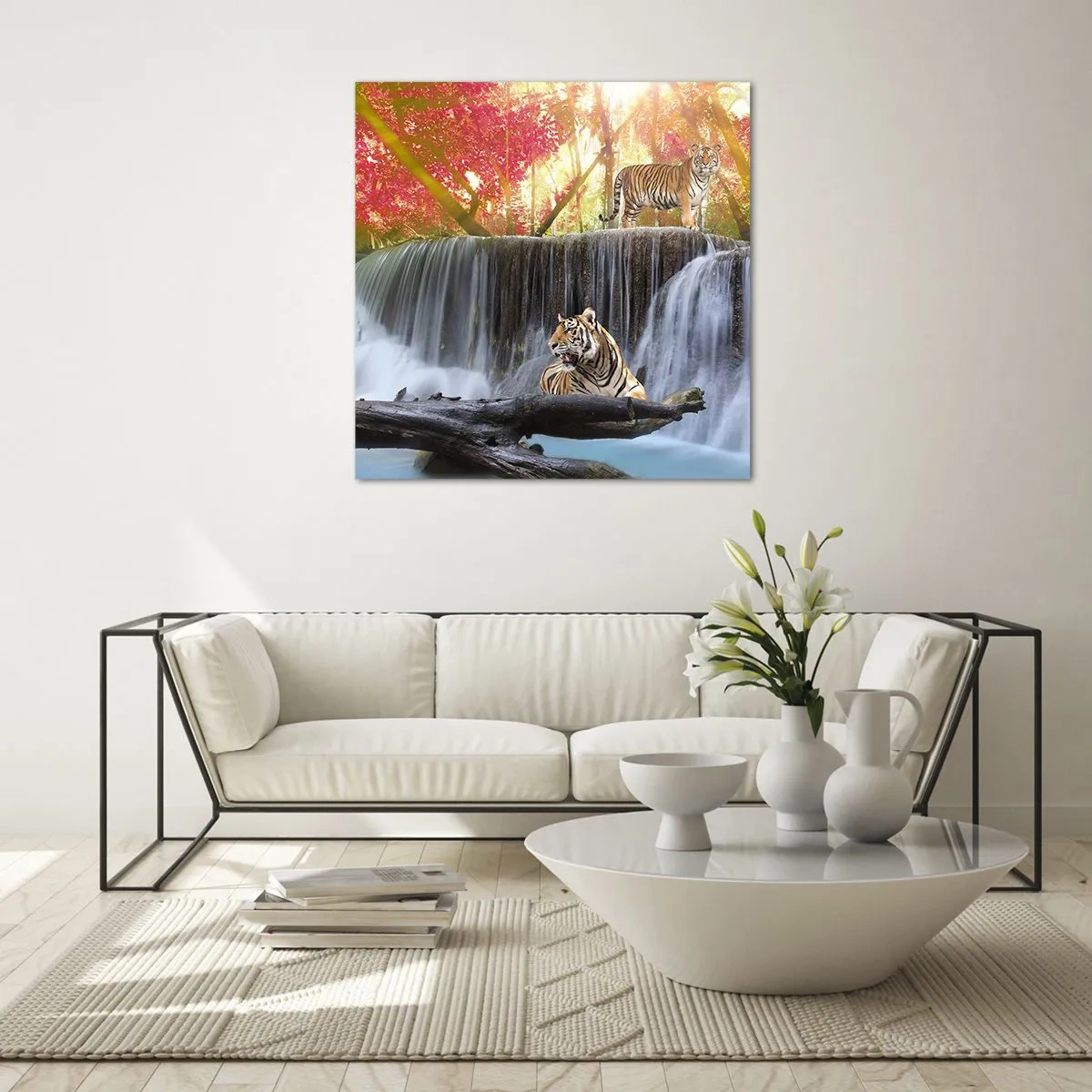 Glasbild - Bild auf glas - Surreale Landschaft - 40x40 cm