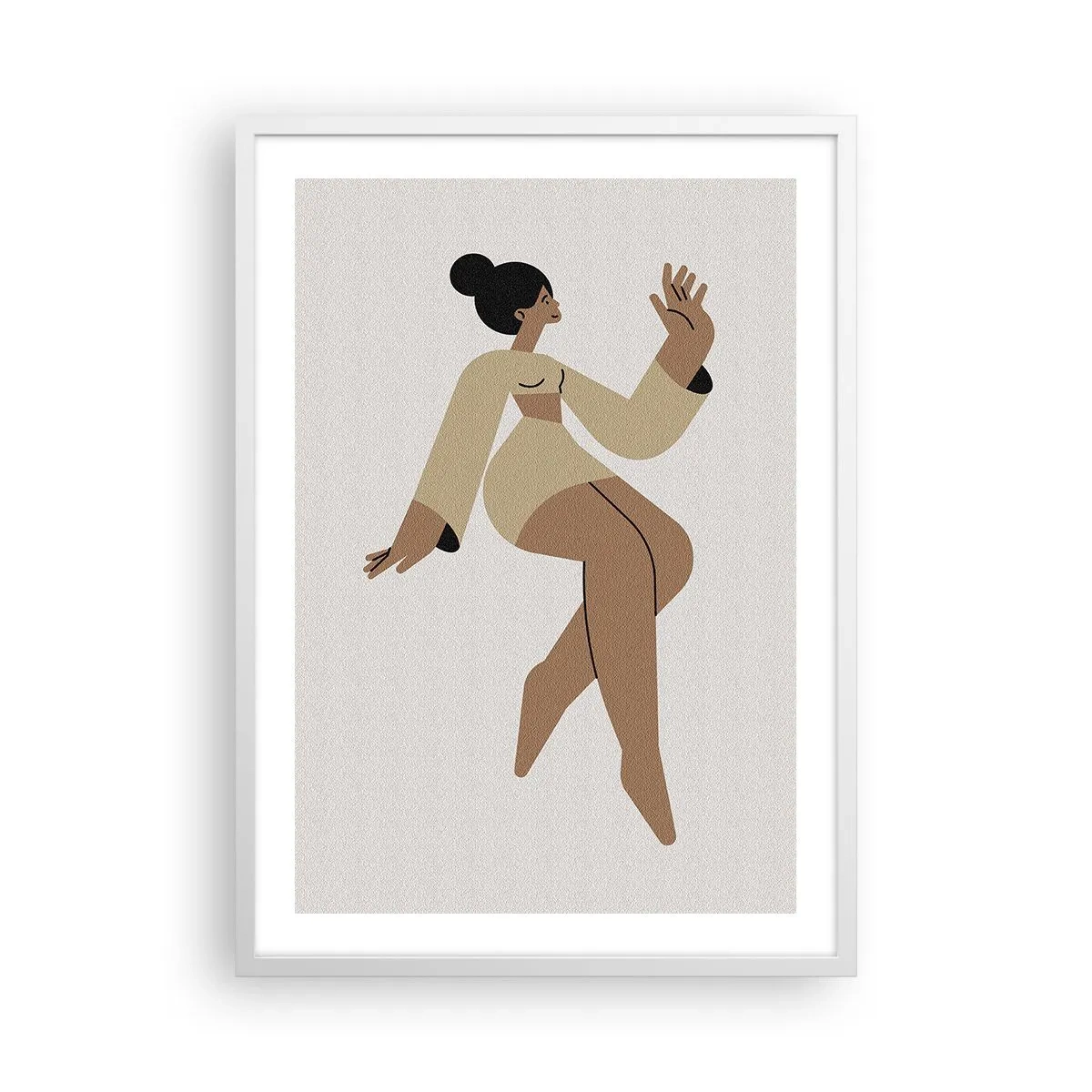 Poster in einem weißen Rahmen - Eine anmutige Form - 50x70 cm