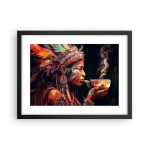 Poster in einem schwarzem Rahmen - Magisches Ritual - 40x30 cm