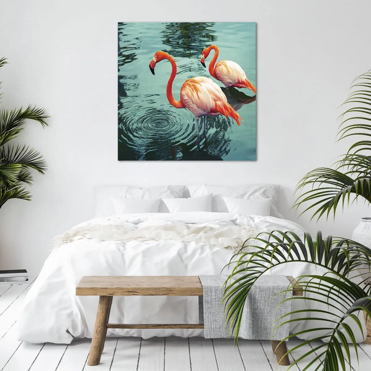 Bild auf Leinwand - Leinwandbild - Wir sind jetzt in Mode - 40x40 cm