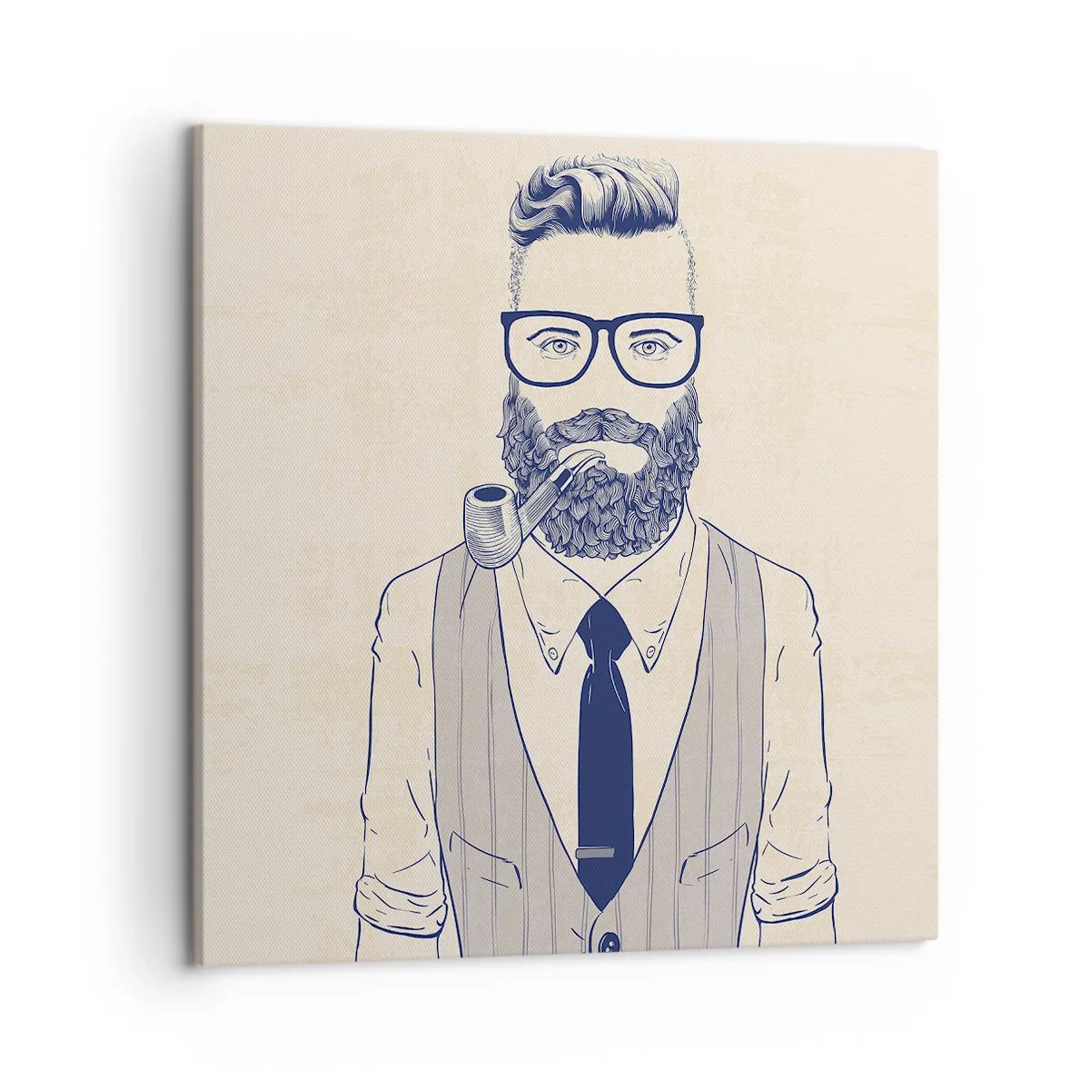 Bild auf Leinwand - Leinwandbild - Fröhlich, maskulin und modisch - 50x50 cm