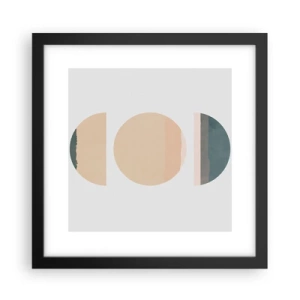 Poster in einem schwarzem Rahmen - Ein Rad hinter dem anderen… - 30x30 cm