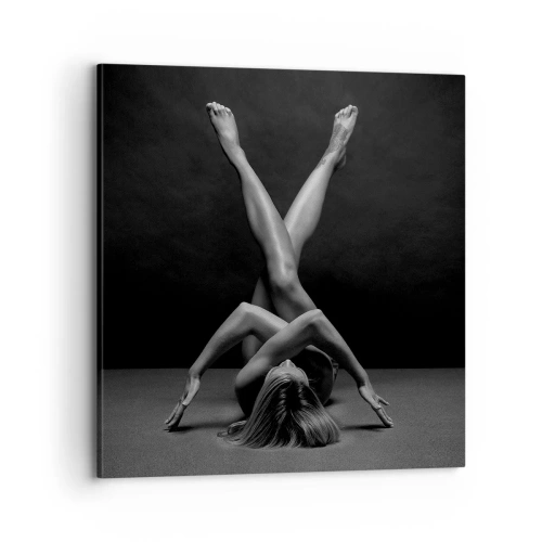 Bild auf Leinwand - Leinwandbild - Die Geometrie der Nacktheit - 70x70 cm