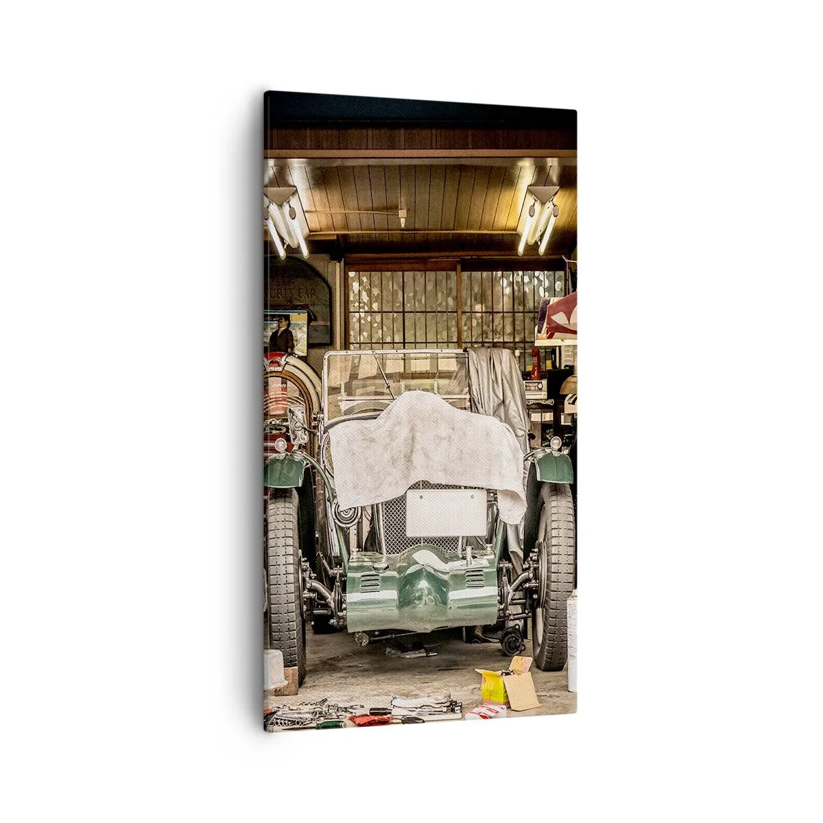 Bild auf Leinwand - Leinwandbild - Zurück in die Vergangenheit - 55x100 cm