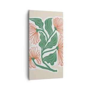 Bild auf Leinwand - Leinwandbild - Im Folkstil und modern - 55x100 cm