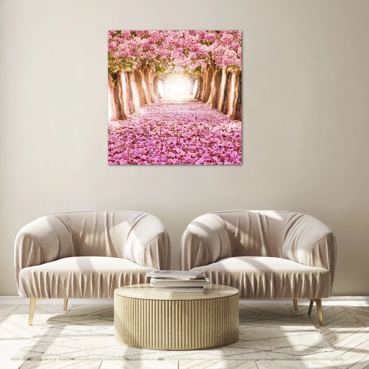 Glasbild - Bild auf glas - Der Weg ins Paradies - 70x70 cm