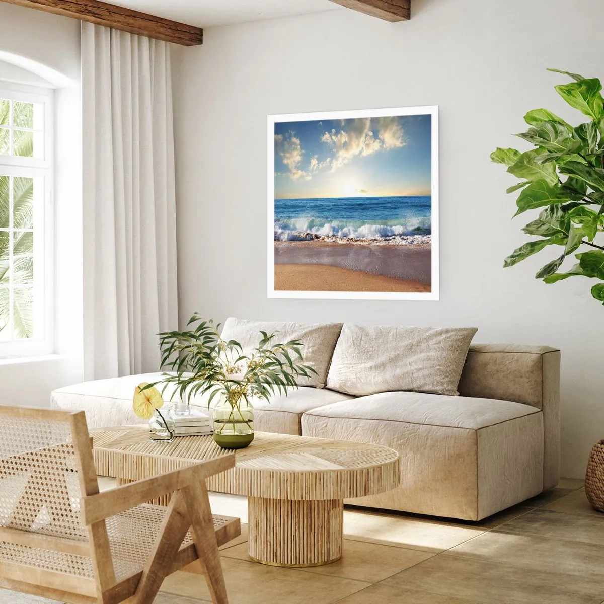 Poster - Bewegung und Stille zugleich - 50x50 cm