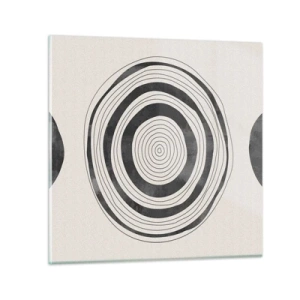 Glasbild - Bild auf glas - Wichtig ist, was dazwischen liegt - 40x40 cm