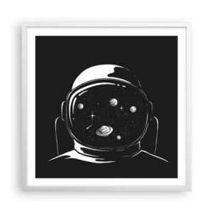 Poster in einem weißen Rahmen - Schöne Aussicht - 60x60 cm