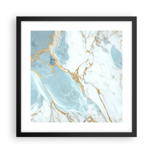 Poster in einem schwarzem Rahmen - Reichtum des Steins - 40x40 cm