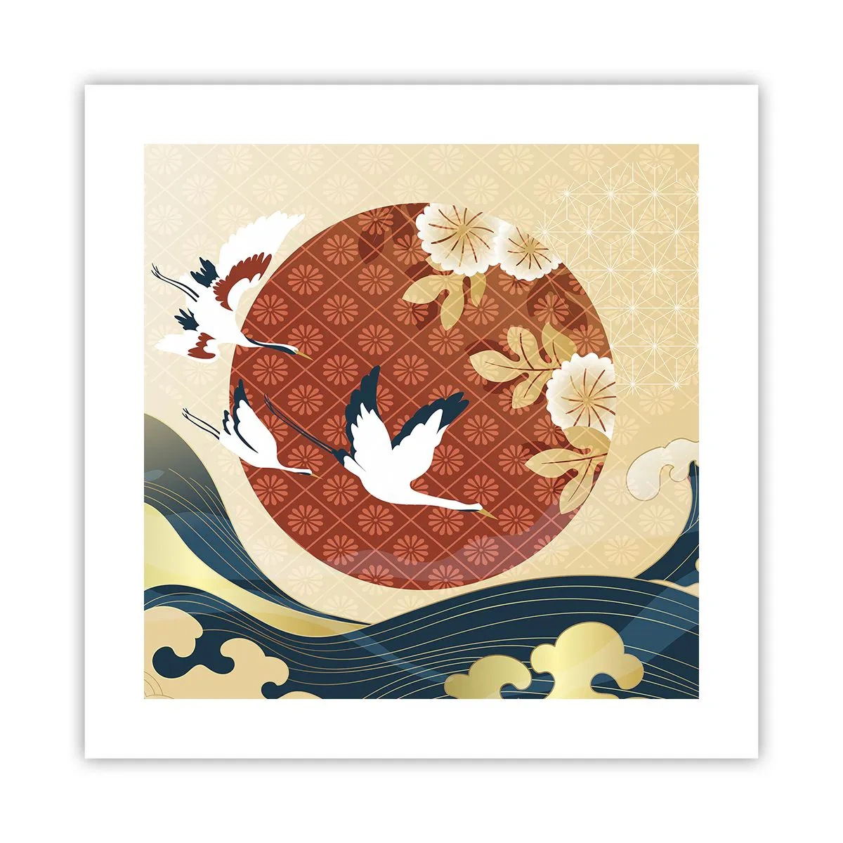 Poster - Japanisches Märchen - 40x40 cm