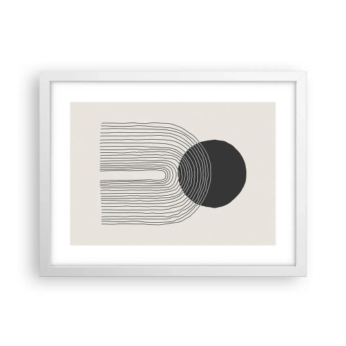 Poster in einem weißen Rahmen - Zittern und Vertrauen - 40x30 cm